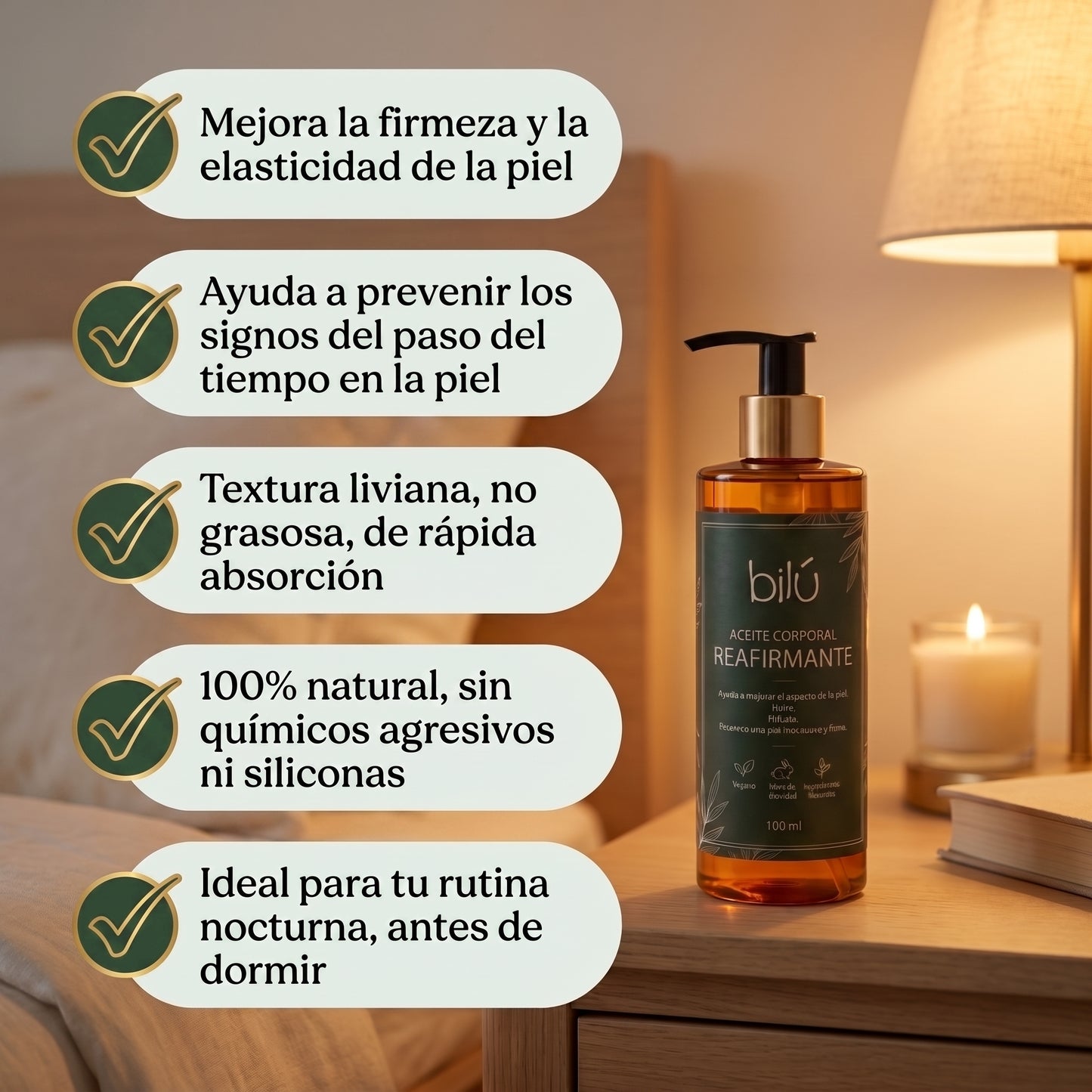BILÚ - Aceite Corporal Reafirmante Anti-Age